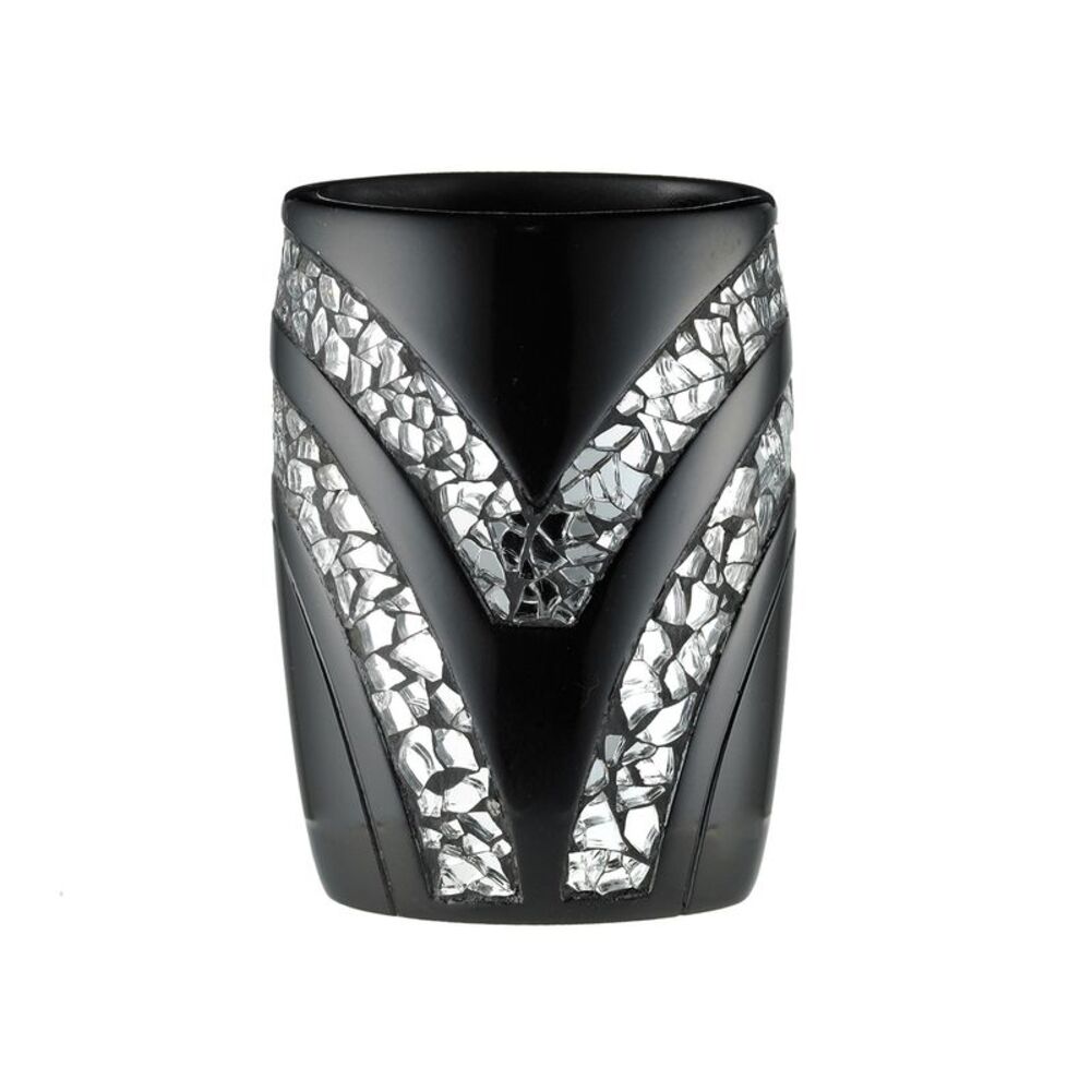 Popular Bath Black Sinatra Bath Decor Accessories, Premium, Durable, Acrylic